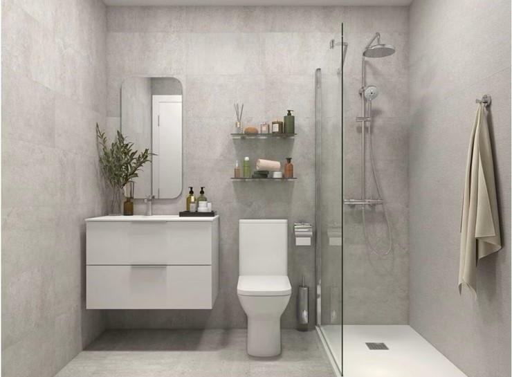 Porcelanosa Rodano Acero Floor Tile 44.3x44.3
